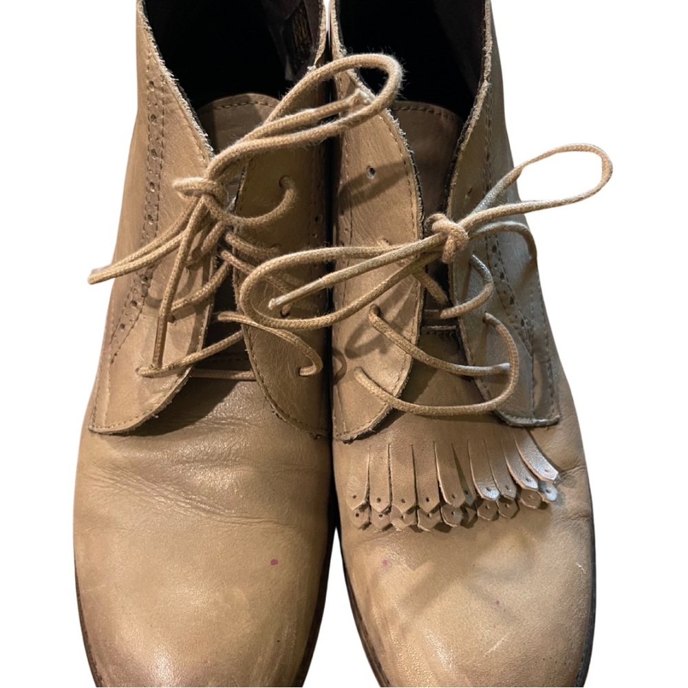 Grey Oxford Style Ankle Boots